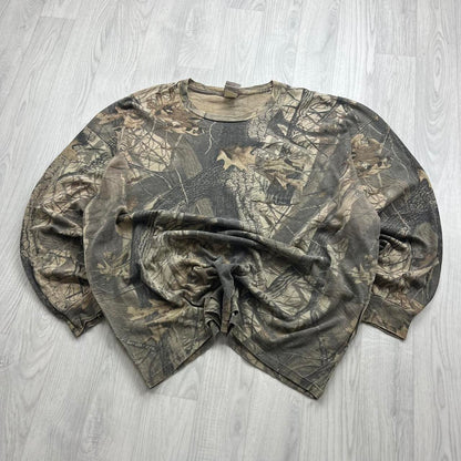 VINTAGE Y2K JERZEES REALTREE LONG SLEEVE T SHIRT CAMO