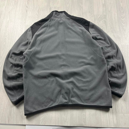 VINTAGE Y2K NIKE ZIP UP FLEECE GREY BLACK