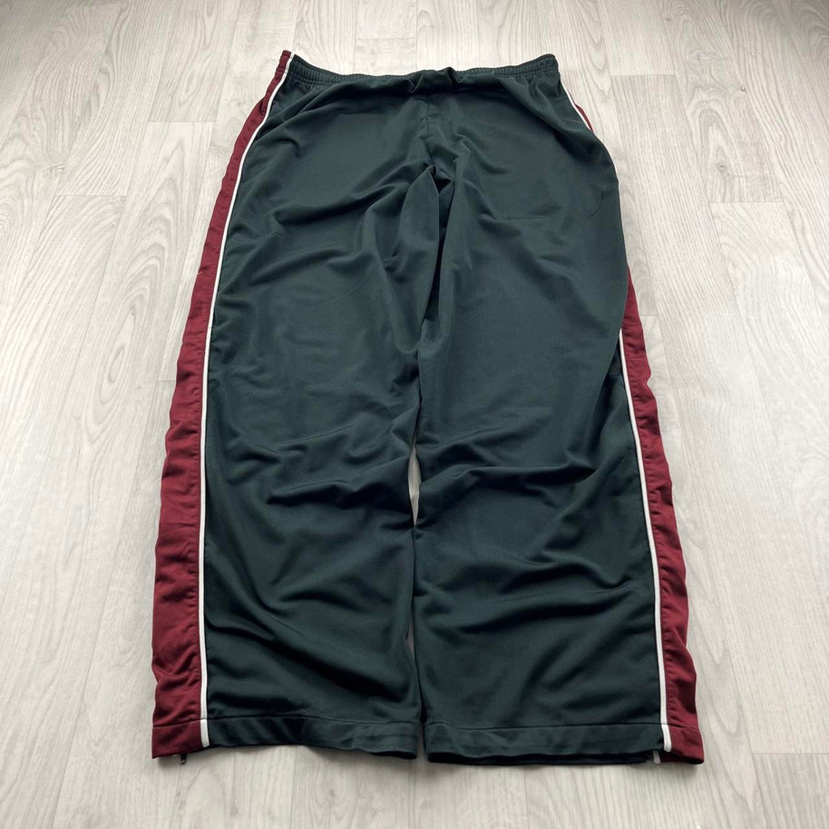 VINTAGE 90s NIKE BAGGY TRACKSUIT BOTTOMS DARK GREEN