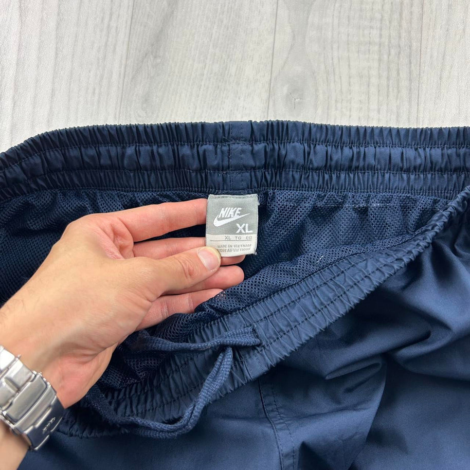 VINTAGE Y2K NIKE WIDE LEG TRACKSUIT BOTTOMS NAVY