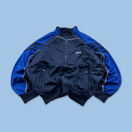 VINTAGE 90s ADIDAS ZIP UP TRACK JACKET NAVY / BLUE