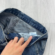 VINTAGE Y2K G STAR BAGGY UTILITY JEANS BLUE