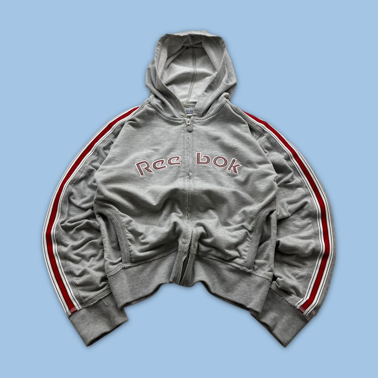 VINTAGE Y2K REEBOK ZIP HOODIE GREY