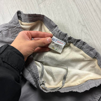 VINTAGE Y2K REEBOK STRAIGHT LEG TRACKSUIT BOTTOMS GREY