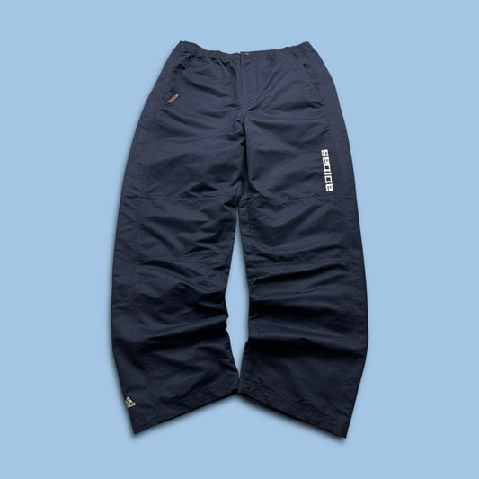 VINTAGE Y2K ADIDAS BAGGY TRACKSUIT BOTTOMS NAVY