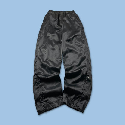 VINTAGE 90s NIKE BAGGY TRACKSUIT BOTTOMS BLACK