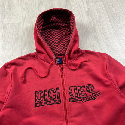 VINTAGE Y2K DICKIES ZIP HOODIE RED