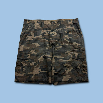 VINTAGE Y2K BURNSIDE BAGGY LOOSE CAMO SHORTS