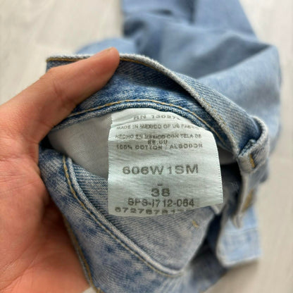 VINTAGE 00s WRANGLER BAGGY LOOSE JORTS LIGHT BLUE