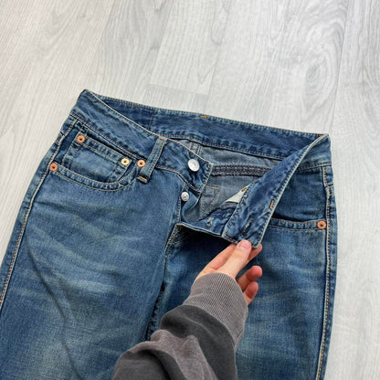 VINTAGE Y2K LEVIS LOW RISE BOOTCUT FLARED JEANS BLUE