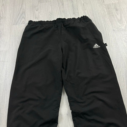 VINTAGE 90s ADIDAS BAGGY TRACKSUIT BOTTOMS BLACK