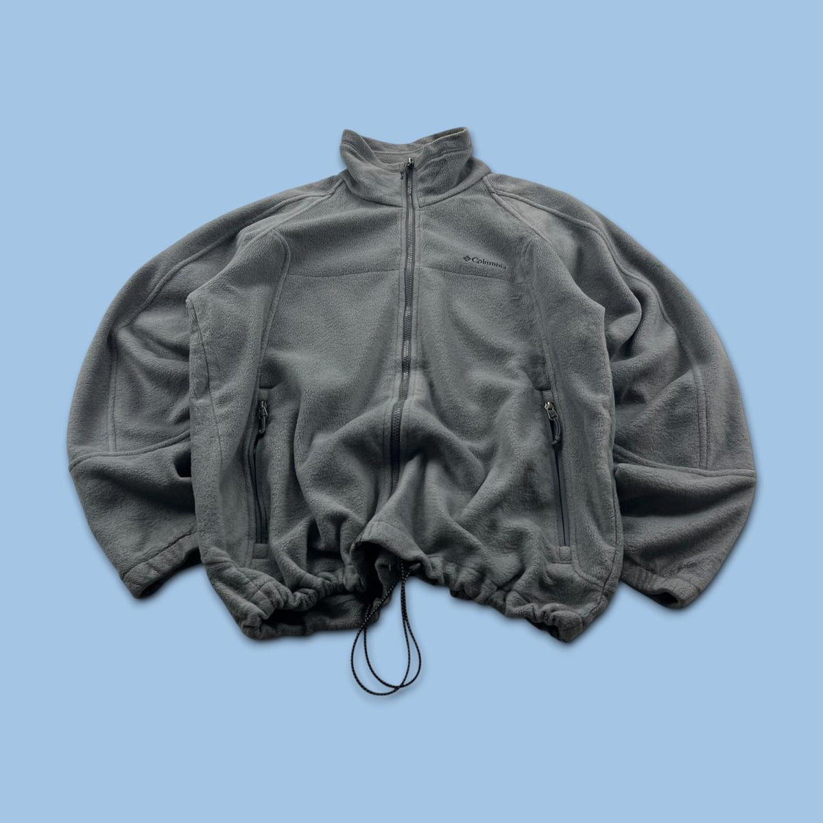 VINTAGE Y2K COLUMBIA TECHNICAL FLEECE JACKET GREY