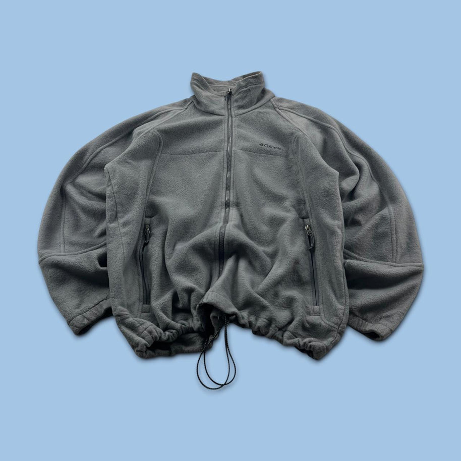 VINTAGE Y2K COLUMBIA TECHNICAL FLEECE JACKET GREY