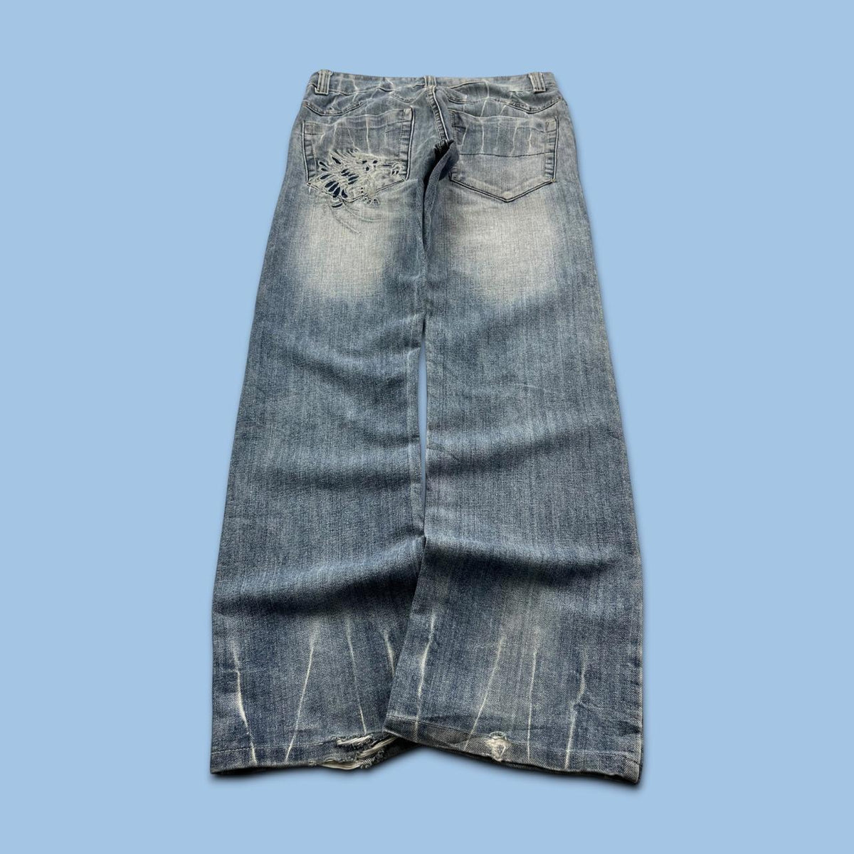 VINTAGE Y2K OLD STREET 11 BOOTCUT JEANS BLUE