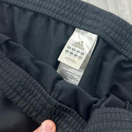 VINTAGE Y2K ADIDAS STRAIGHT LEG TRACKSUIT BOTTOMS BLACK / PINK