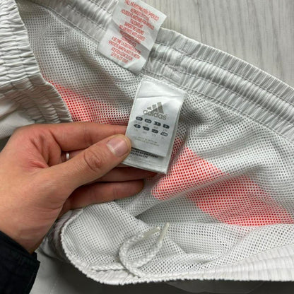 VINTAGE Y2K ADIDAS BAGGY TRACKSUIT BOTTOMS WHITE