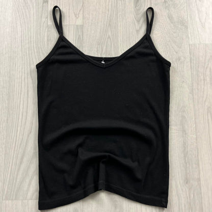 VINTAGE Y2K E-VIE PLAIN CAMI TOP BLACK