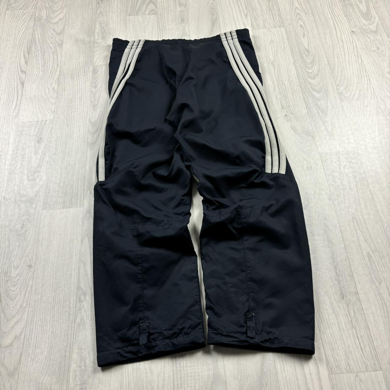 VINTAGE Y2K ADIDAS BAGGY TRACKSUIT BOTTOMS NAVY