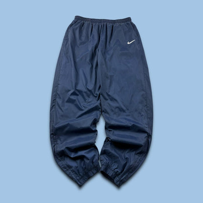 VINTAGE 90s NIKE BAGGY TRACKSUIT BOTTOMS NAVY BLUE