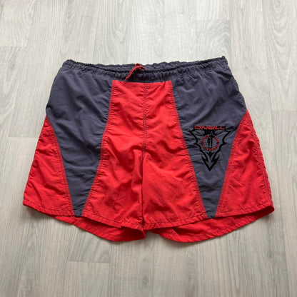 VINTAGE Y2K ONEILL SWIM SHORTS RED PURPLE