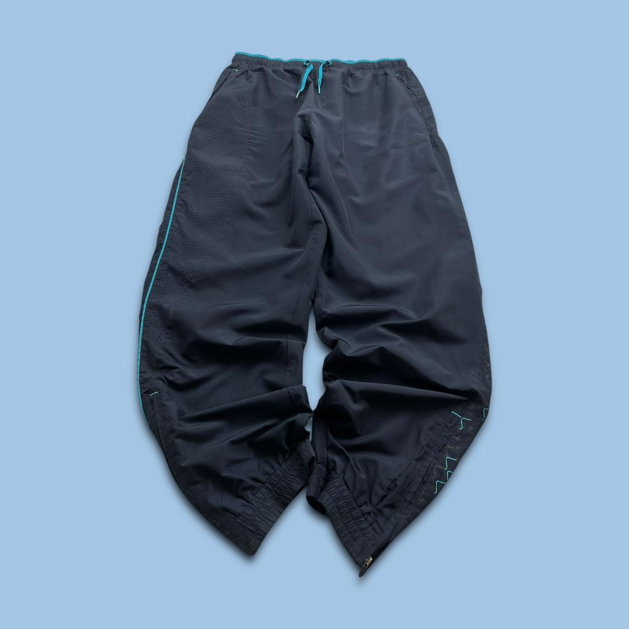 VINTAGE Y2K UMBRO BAGGY TRACKSUIT BOTTOMS NAVY