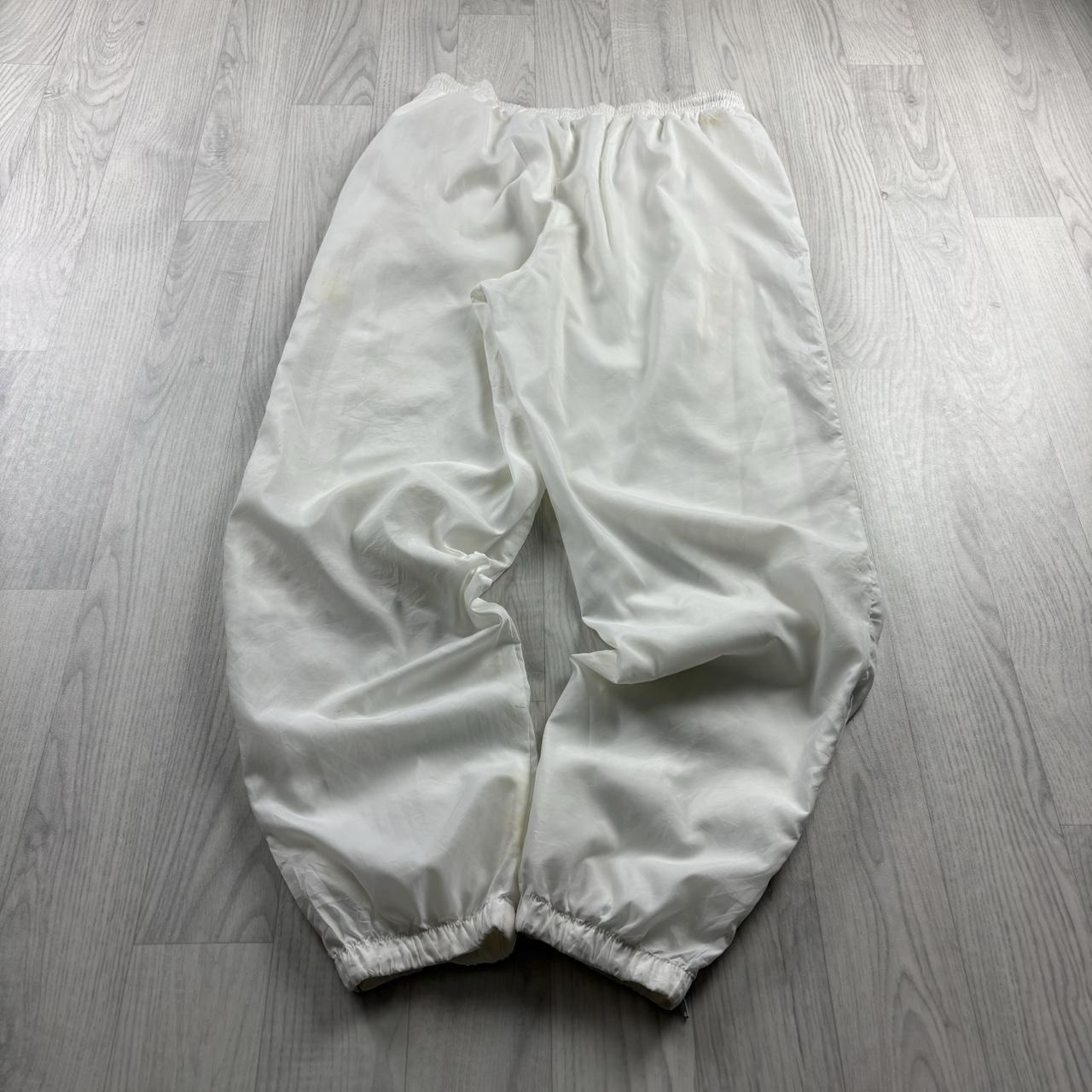 VINTAGE 90s NIKE BAGGY TRACKSUIT BOTTOMS WHITE