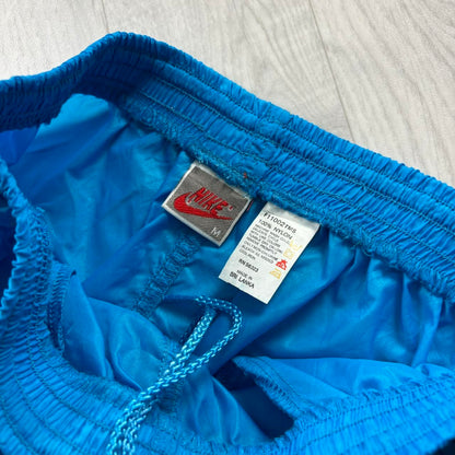 VINTAGE 90s NIKE BAGGY SHELL TRACKSUIT BOTTOMS BLUE