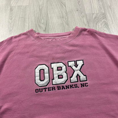 VINTAGE Y2K GRAPHIC BOXY SWEATSHIRT BABY PINK