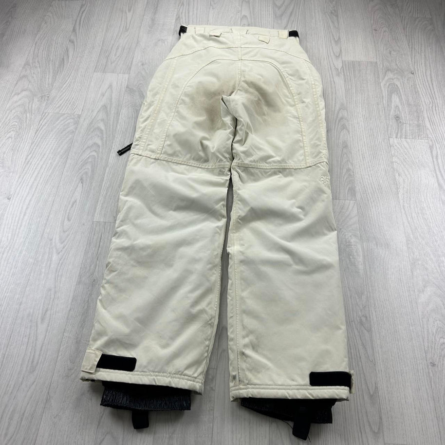 VINTAGE Y2K TOG 24 BAGGY SKI PANTS SALOPETTES CREAM