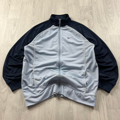 VINTAGE 00s NIKE ZIP UP TRACK JACKET BLUE