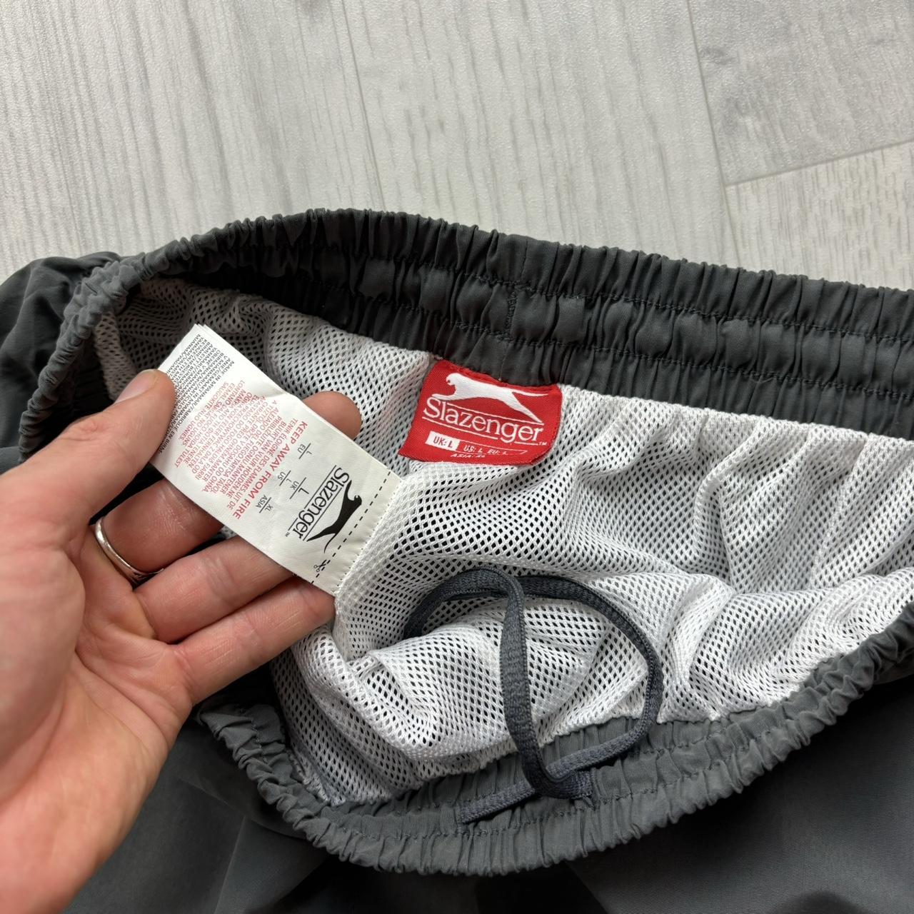 VINTAGE Y2K SLAZENGER BAGGY TRACKSUIT BOTTOMS GREY