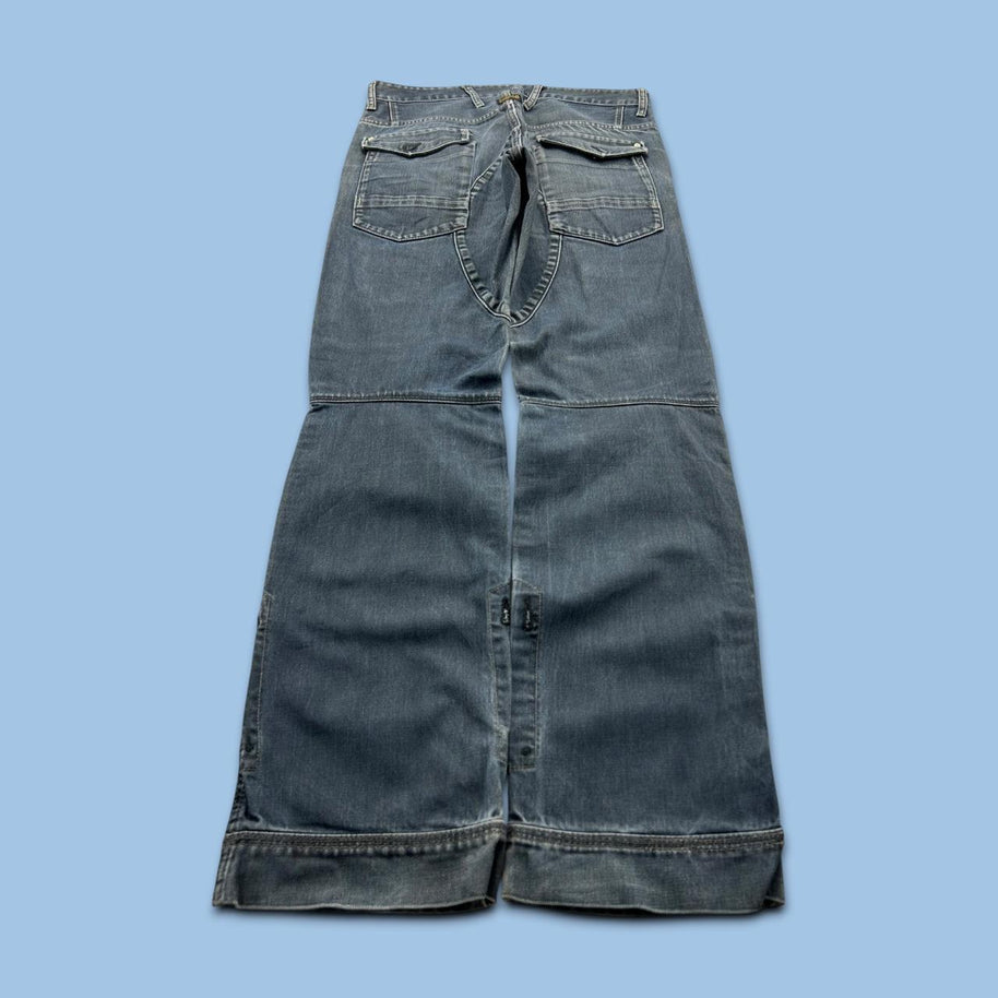 VINTAGE Y2K G STAR DOUBLE KNEE BAGGY JEANS