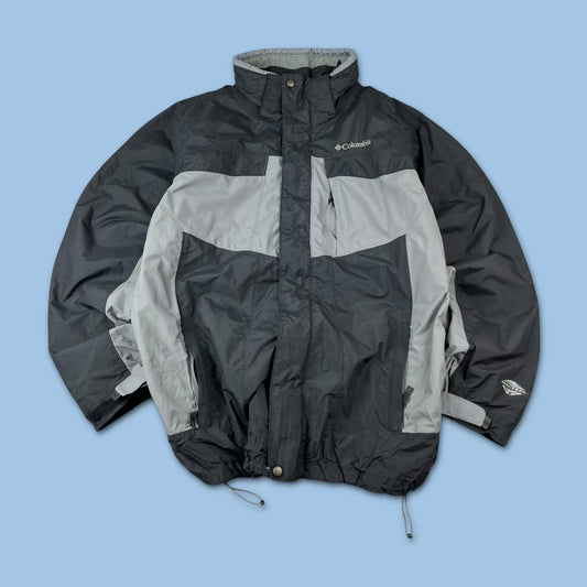 VINTAGE 00s COLUMBIA TECHNICAL WATERPROOF JACKET BLACK