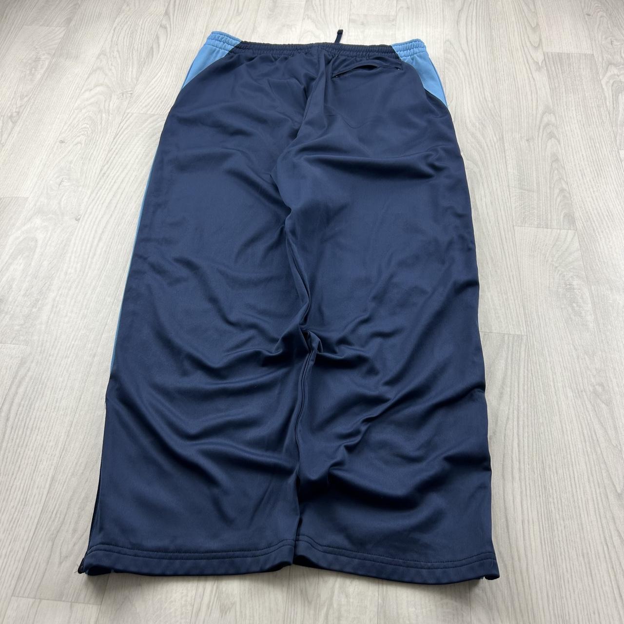 VINTAGE Y2K STARTER BAGGY TRACKSUIT BOTTOMS NAVY BLUE