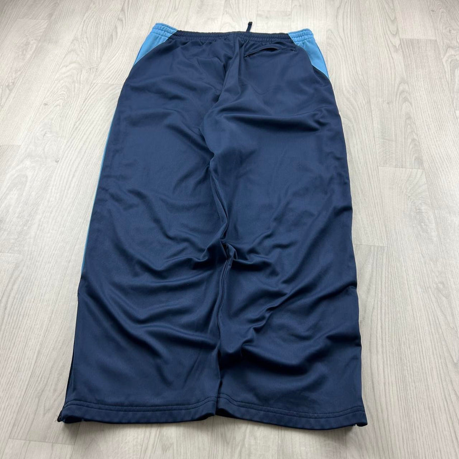 VINTAGE Y2K STARTER BAGGY TRACKSUIT BOTTOMS NAVY BLUE