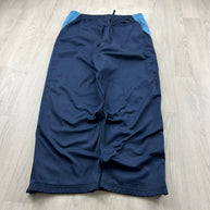 VINTAGE Y2K STARTER BAGGY TRACKSUIT BOTTOMS NAVY BLUE
