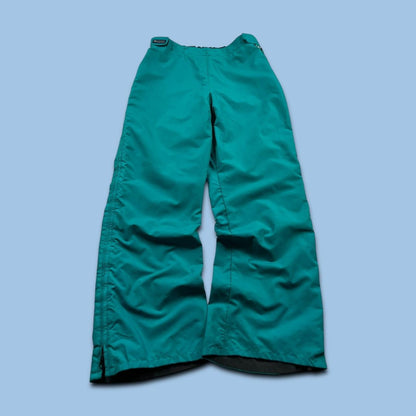 VINTAGE Y2K COLUMBIA BAGGY SKI PANTS SALOPETTES GREEN