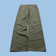 VINTAGE Y2K G STAR RAW BAGGY JEANS KHAKI GREEN