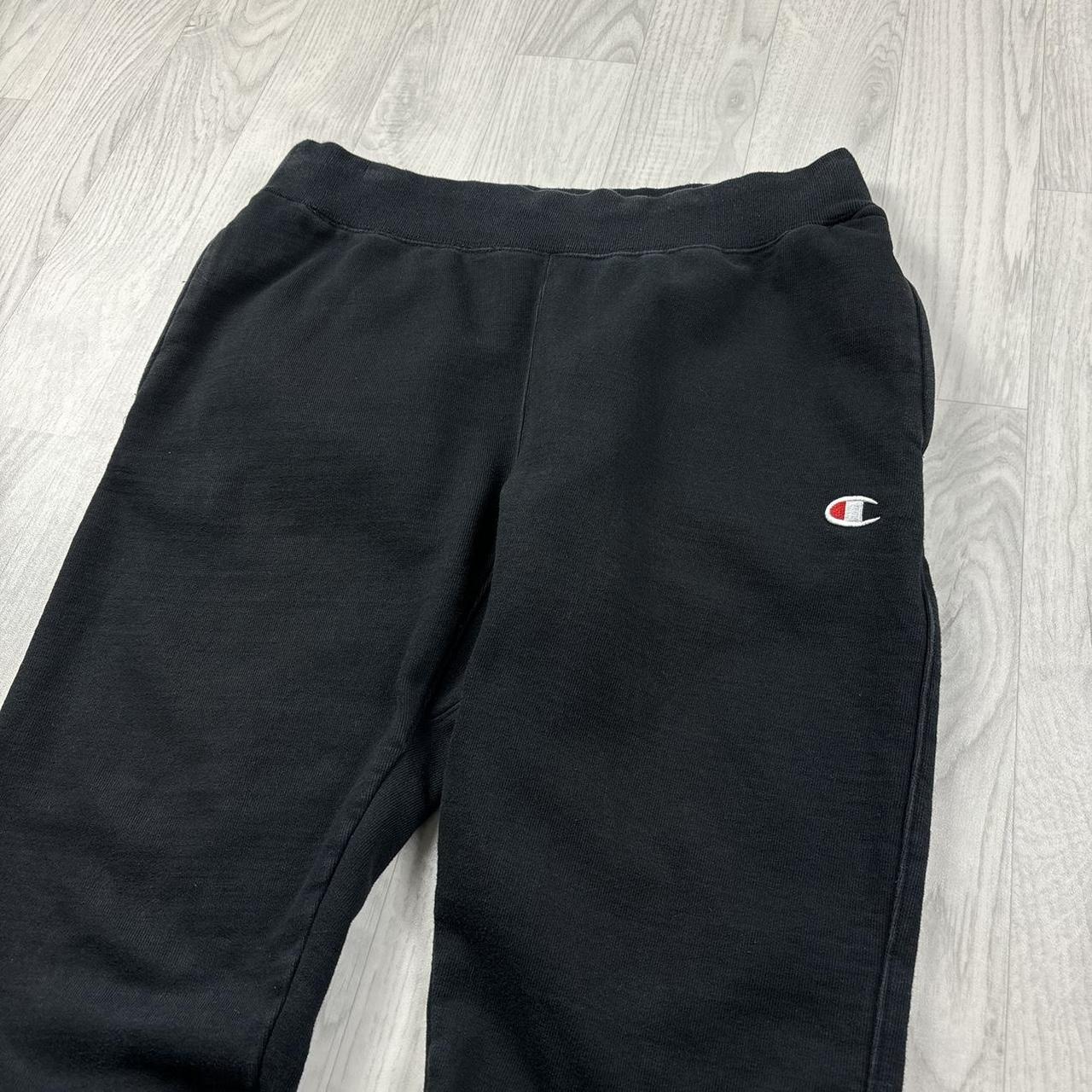 VINTAGE 00s CHAMPION REVERSE WEAVE COTTON SWEATPANTS BLACK