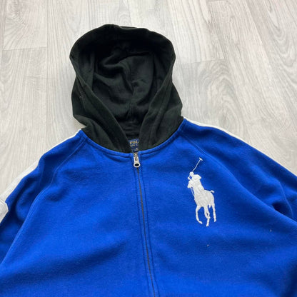 VINTAGE Y2K POLO RALPH LAUREN ZIP HOODIE BLUE