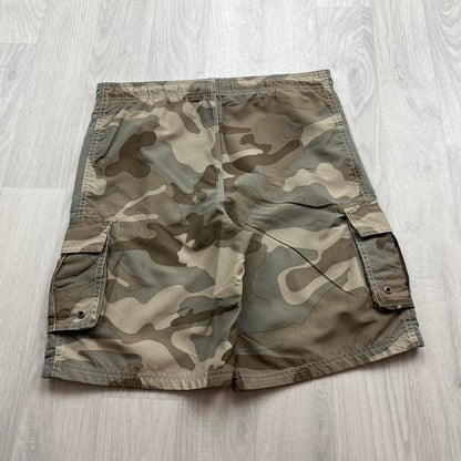 VINTAGE Y2K BAGGY CAMO CARGO BOARD SHORTS