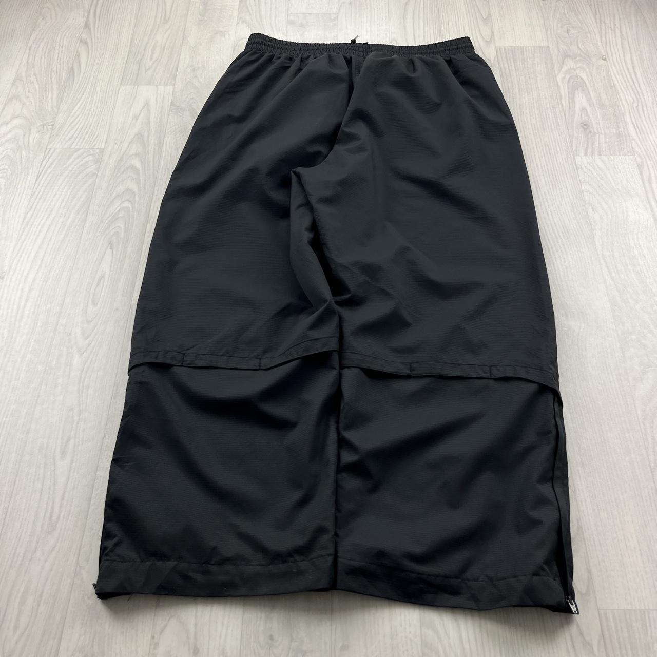 VINTAGE Y2K ADIDAS WIDE LEG TRACKSUIT BOTTOMS BLACK
