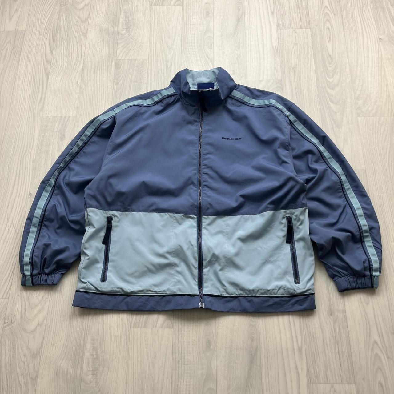 VINTAGE Y2K REEBOK WINDBREAKER TRACK JACKET BLUE LILAC
