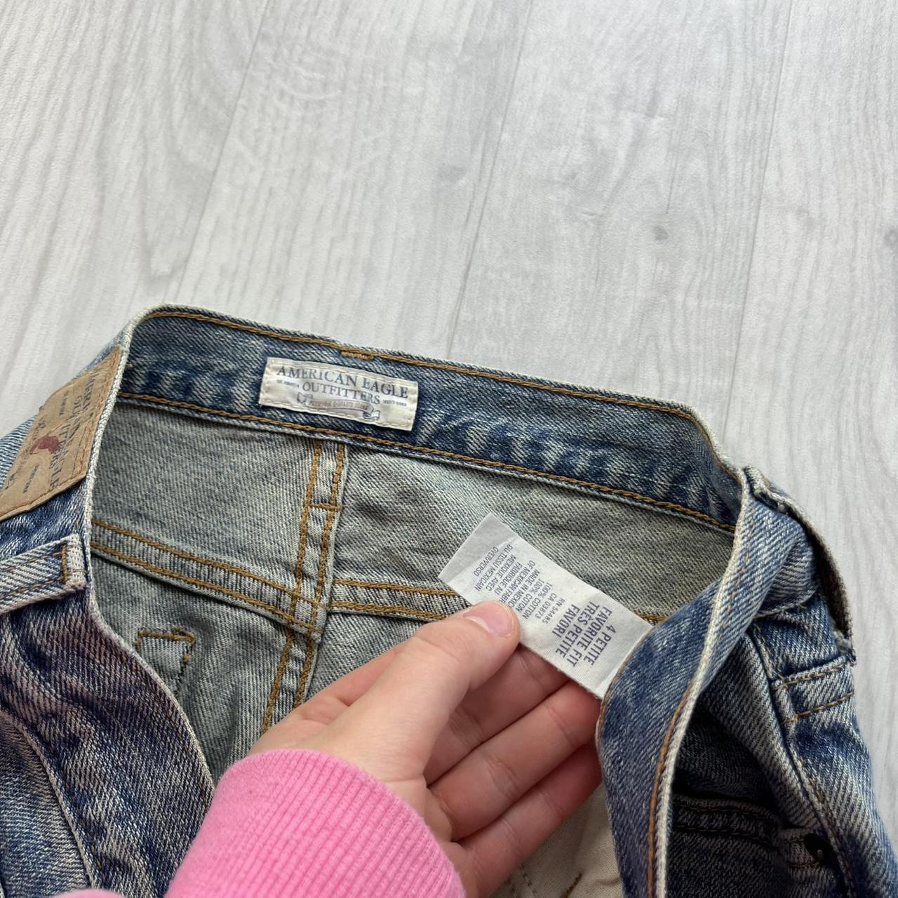 VINTAGE Y2K AMERICAN EAGLE OUTFITTERS LOW RISE BOOTCUT JEANS BLUE