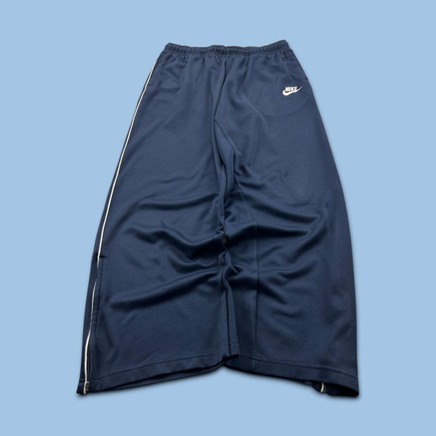 VINTAGE Y2K NIKE BAGGY WIDE LEG TRACKSUIT BOTTOMS NAVY