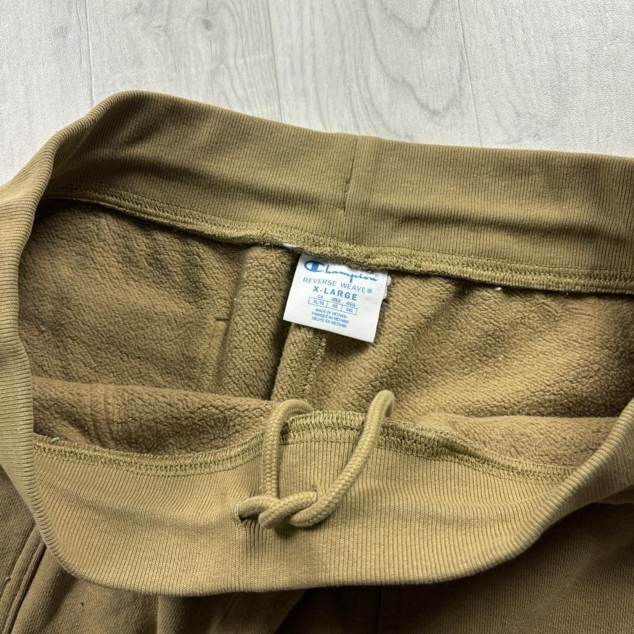 CHAMPION REVERSE WEAVE BAGGY CARGO COTTON SWEATPANTS BEIGE