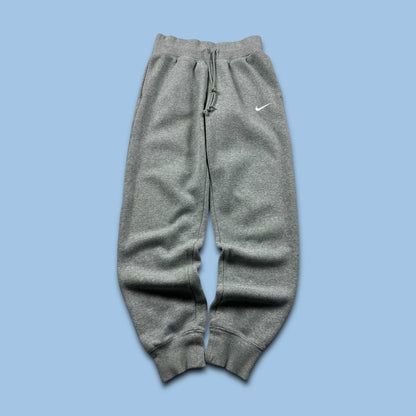 NIKE CUFFED COTTON SWEATPANTS GREY