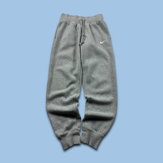 NIKE CUFFED COTTON SWEATPANTS GREY