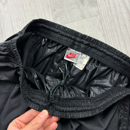 VINTAGE 90s NIKE BAGGY SHELL TRACKSUIT BOTTOMS BLACK