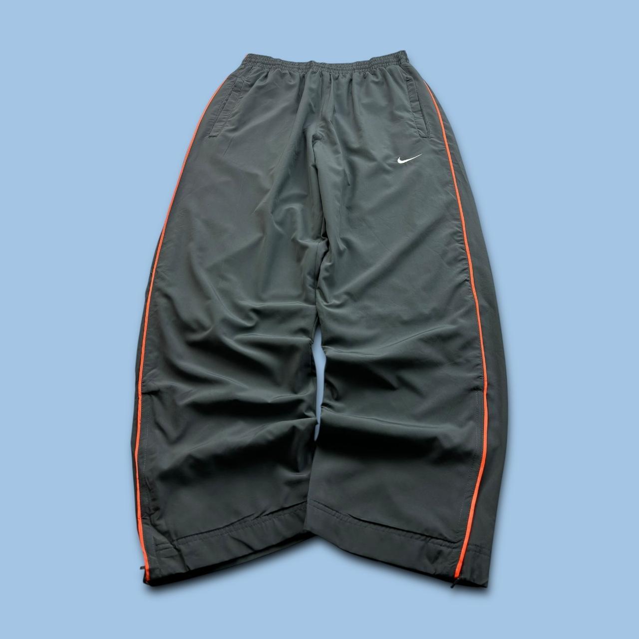 VINTAGE Y2K NIKE BAGGY TRACKSUIT BOTTOMS GREY